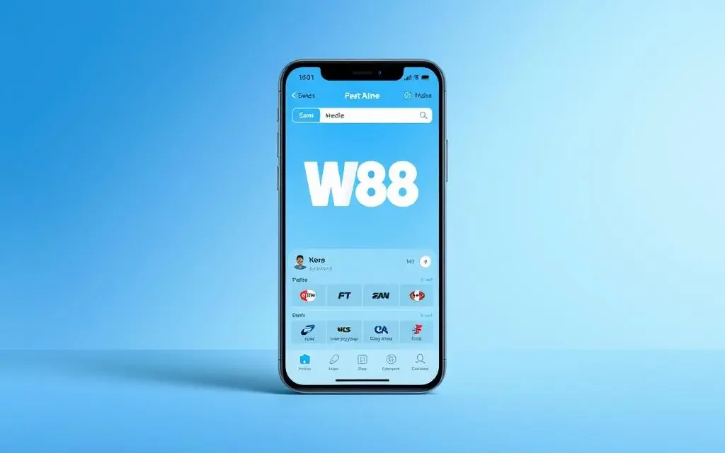 Giao diện ứng dụng W88